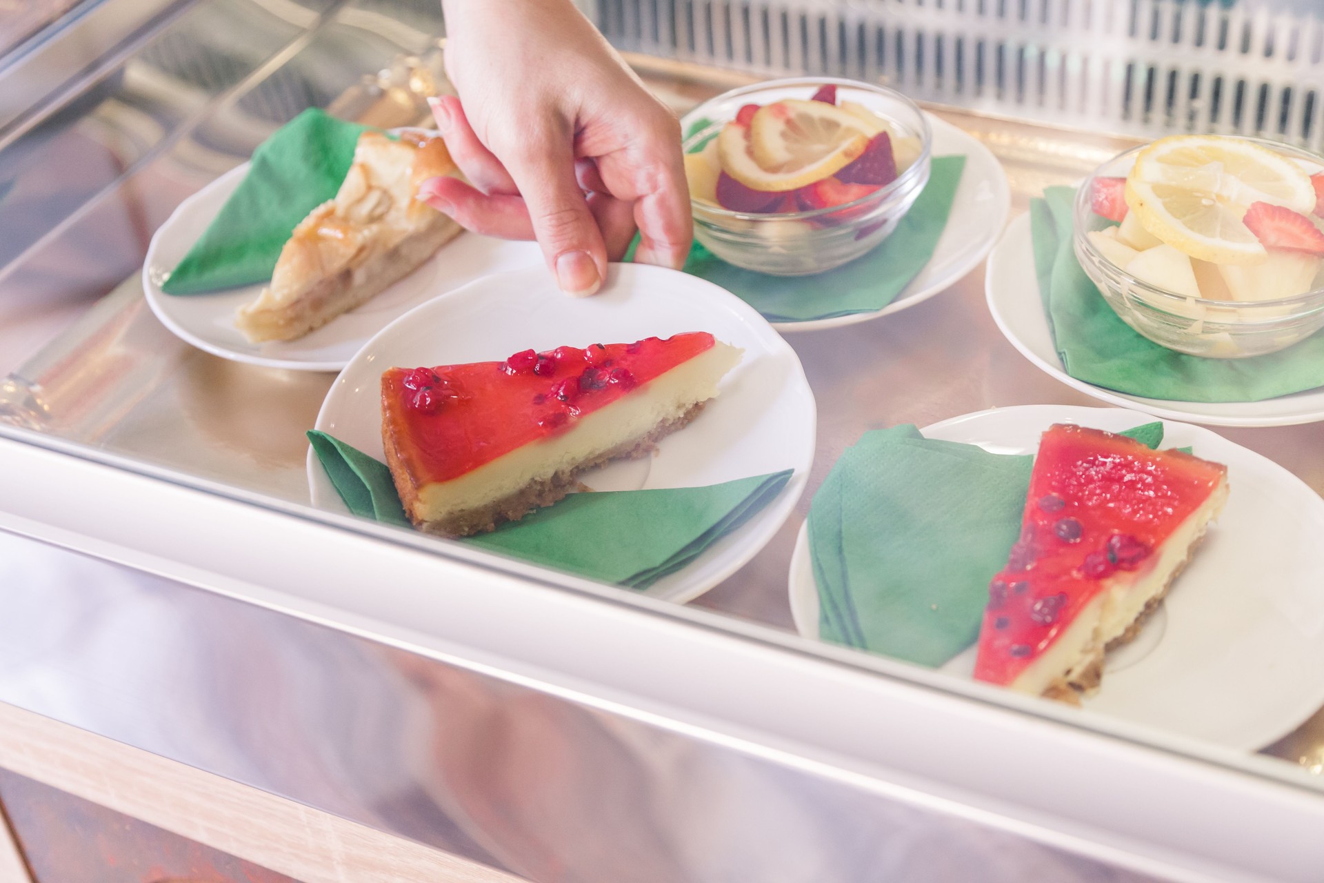 Servire cheesecake